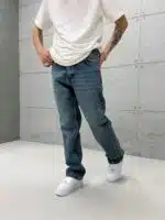 Premıum İmzalı Seri Baggy Jean - Taşlamalı Y.Mavi - Görsel 4