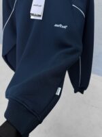 ASFCULT Nakış Detaylı Arabiyeli 3 İplik Sweatshirt – Lacivert - Görsel 4