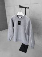 ASFCULT Nakış Detaylı Arabiyeli 3 İplik Sweatshirt – Gri - Görsel 4