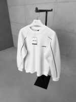 ASFCULT Nakış Detaylı Arabiyeli 3 İplik Sweatshirt – Beyaz - Görsel 3