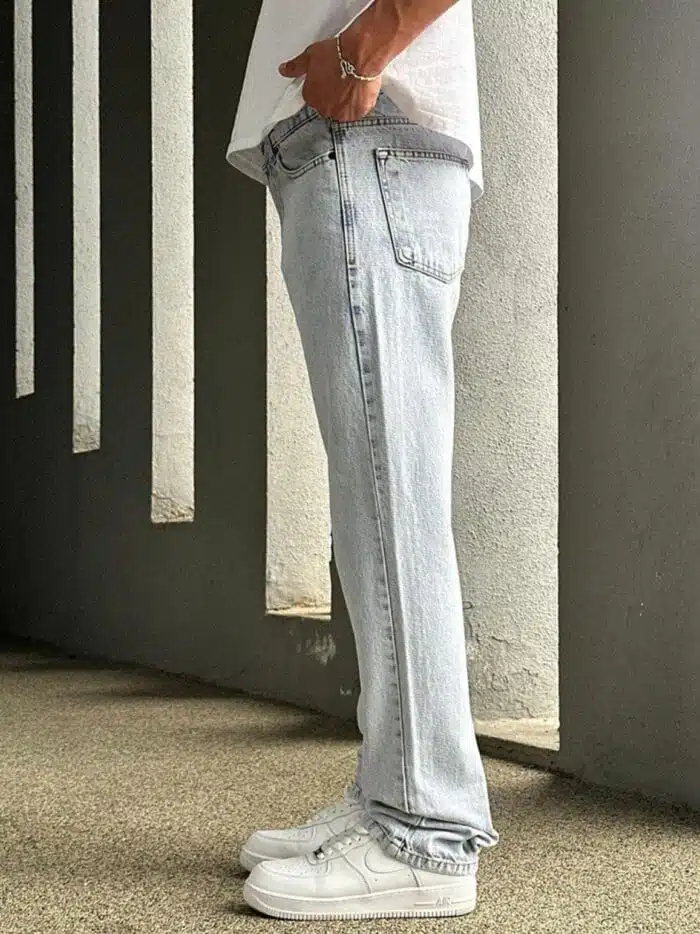 BUZ MAVİ BAGGY PANTOLON - Görsel 5