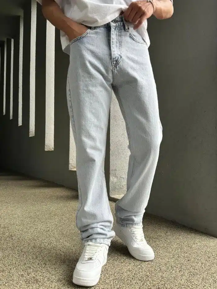BUZ MAVİ BAGGY PANTOLON - Görsel 3