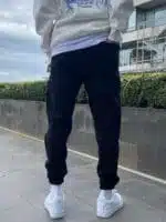 NIKE NAKISLI SIYAH 2 IPLIK SARDONLU LASTIK PACA ESOFMAN - Görsel 4