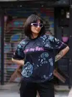 LEAVE ME ALONE OVERSIZE T-SHIRT - Görsel 4
