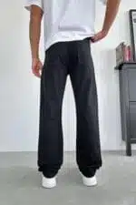 SİYAH BASİC BAGGY PANTOLON - Görsel 3
