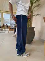 Çizgili Lastikli Stoper Paça Baggy Eşofman - Görsel 3