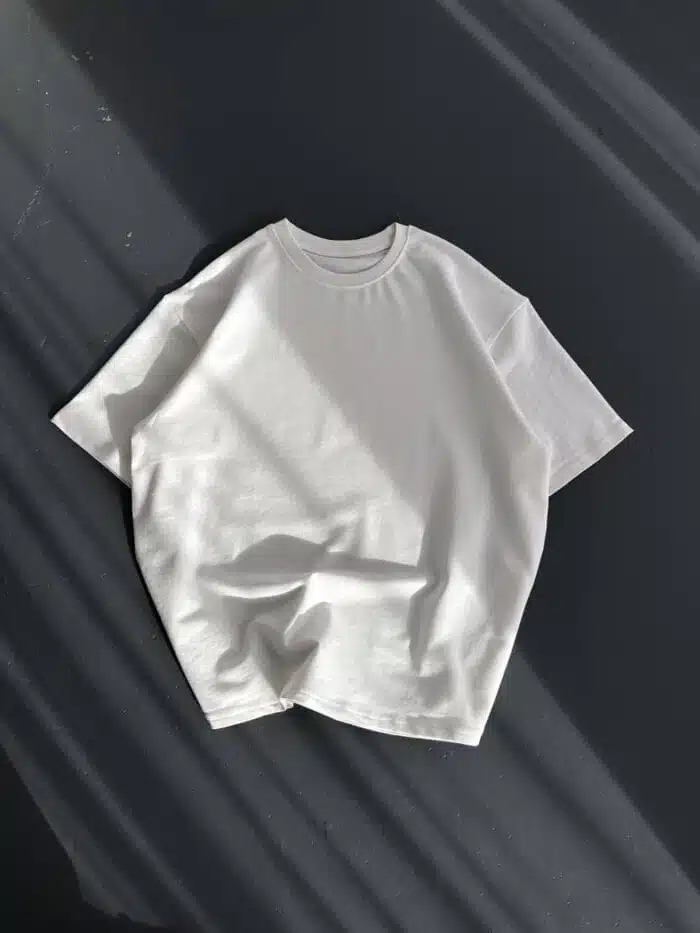 Düz Basic T-Shirt - Beyaz - Görsel 1