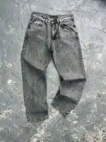 TASLAMALI GRİ BAGGY PANTOLON