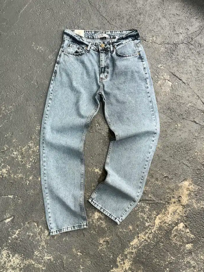MAVİ BAGGY PANTOLON - Görsel 1