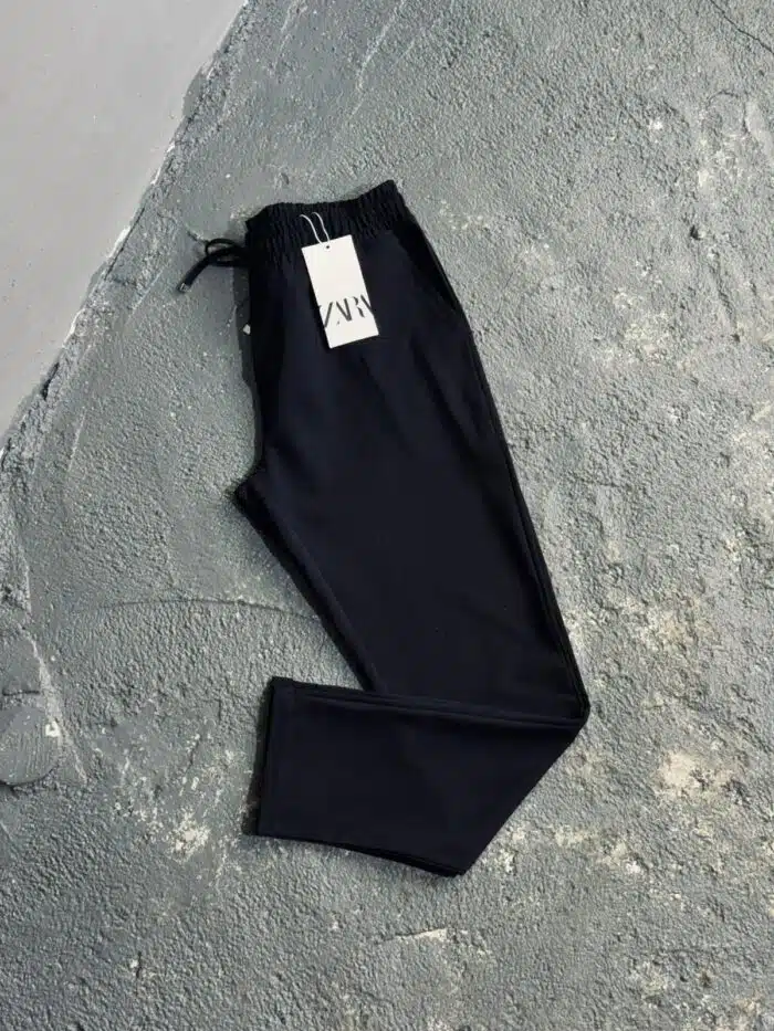 Fit Rahat Pamuklu Yumuşak Kumaş Pantolon Lacivert - Görsel 2