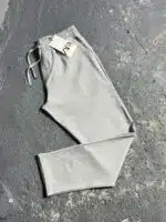 Fit Rahat Pamuklu Yumuşak Kumaş Pantolon Gri - Görsel 3