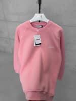 ASFCULT Nakış Detaylı Arabiyeli 3 İplik Sweatshirt – Pembe