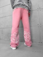 FourSF Arka Baskılı 3 İplik Baggy Eşofman - Pembe