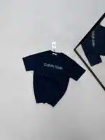 CK Premium Enjeksiyon Baskılı Bisiklet Yaka Tshirt-Lacivert