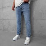 Premium İmzalı Seri Slim Fit Pantolon - Buz Mavi