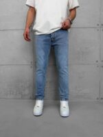 Premium İmzalı Seri Slim Fit Pantolon - Buz Mavi - Görsel 3