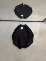 LFN Küçük Enjeksiyon Baskılı Üç İplik Sweatshirt – Siyah