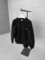 ASFCULT Nakış Detaylı Arabiyeli 3 İplik Sweatshirt – Siyah - Görsel 5