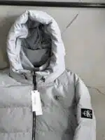 CK Kapşonlu Şişme Mont – Gri - Görsel 5