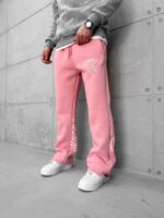 FourSF Arka Baskılı 3 İplik Baggy Eşofman - Pembe - Görsel 4