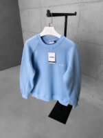 ASFCULT Nakış Detaylı Arabiyeli 3 İplik Sweatshirt – Bebe Mavi - Görsel 4
