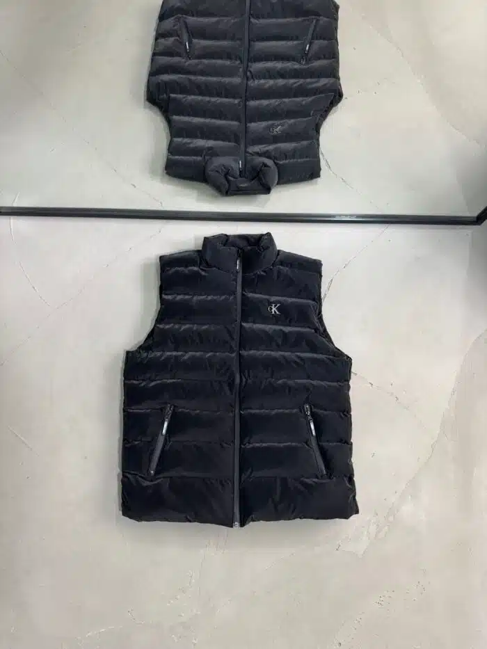 CK Çelik Logo Basic Nova Yelek - Siyah - Görsel 1