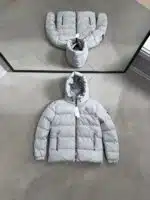 CK Kapşonlu Şişme Mont – Gri