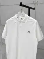 Premium İmzalı Seri Nakış Detaylı Regular Fit Polo Yaka Tshirt - Beyaz - Görsel 4