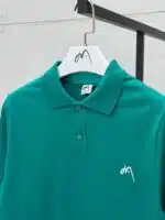 Premium İmzalı Seri Nakış Detaylı Regular Fit Polo Yaka Tshirt - Emerald Yeşil - Görsel 4