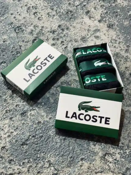 Lacoste 3’lü Erkek Kutu Boxer