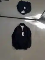 RL Nakışlı Üç İplik Yarım Fermuarlı Sweatshirt – Siyah - Görsel 5