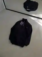 RL Nakışlı Üç İplik Yarım Fermuarlı Sweatshirt – Siyah - Görsel 4