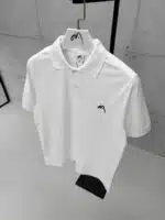 Premium İmzalı Seri Nakış Detaylı Regular Fit Polo Yaka Tshirt - Beyaz - Görsel 3