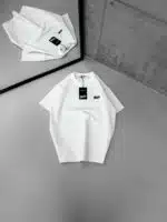 ST Sırt Kabartma Baskı Detaylı Bisiklet Yaka Tshirt - Beyaz - Görsel 2