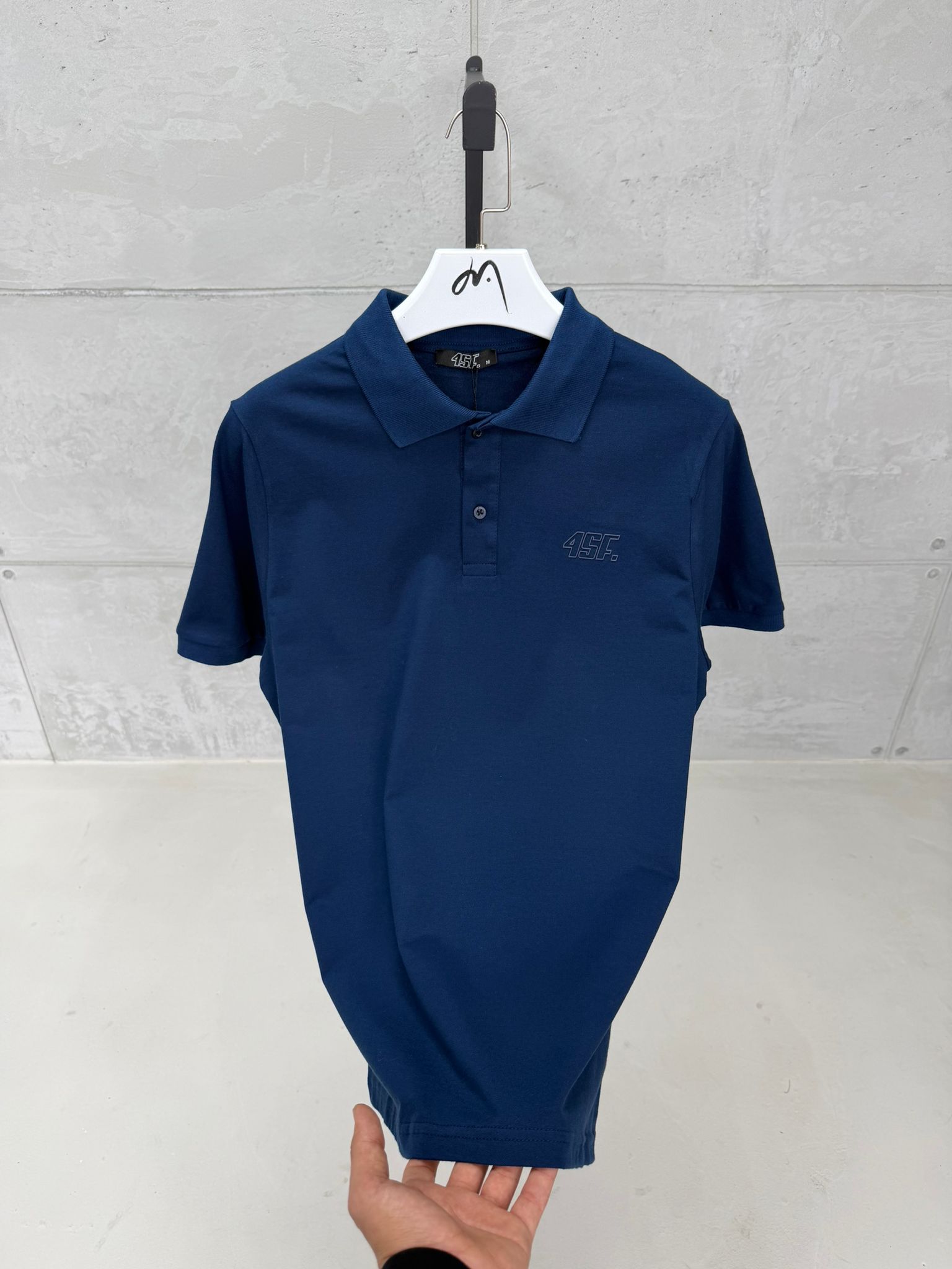 TNERNRN 4SF Regular Fit Polo Yaka Tshirt - Lacivert - Görsel 1