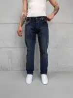 Premium İmzalı Seri Regular Fit Pantolon – Taşlamalı Kimyasal Siyah 1007 - Görsel 3