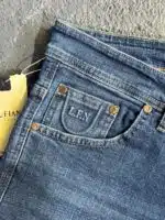 Skinny Jean Pantolon KOYU MAVİ DETAYLI - Görsel 3
