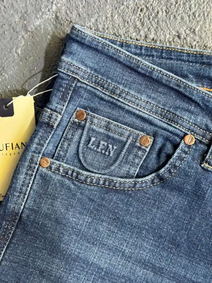 Skinny Jean Pantolon KOYU MAVİ DETAYLI - Görsel 3