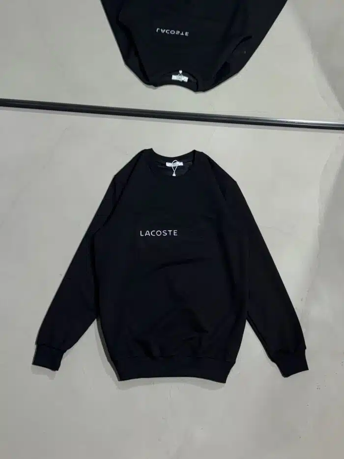 LCST Luxury Bisiklet Yaka Sweatshirt – Siyah - Görsel 1