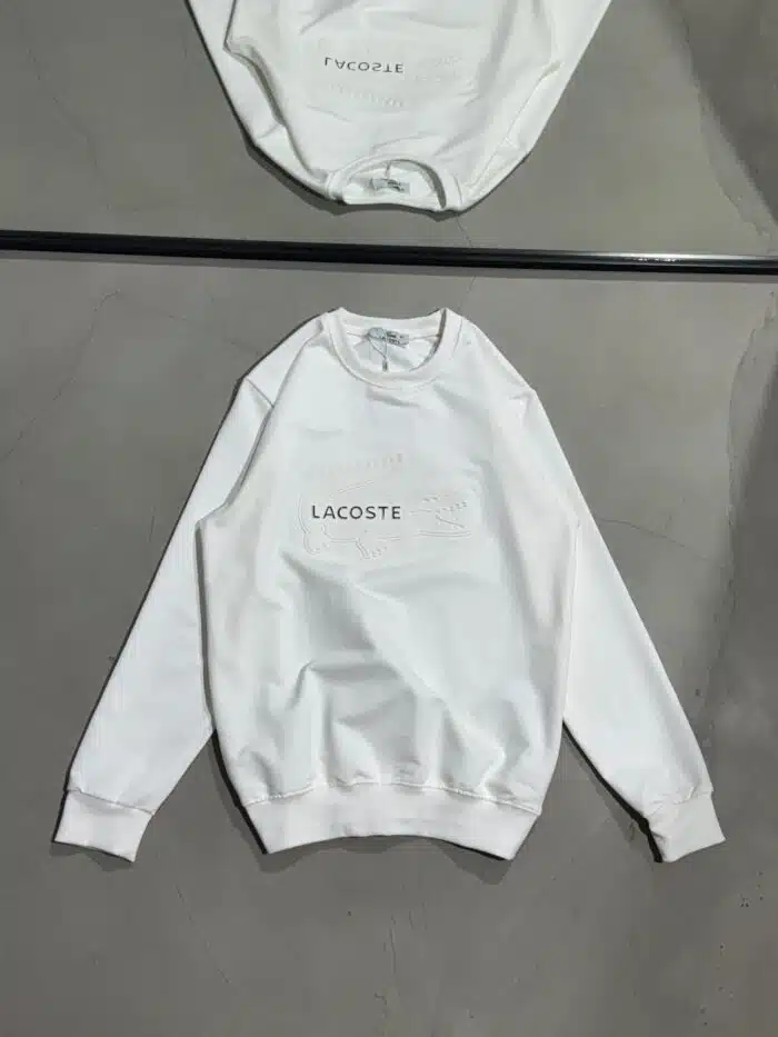 LCST Luxury Bisiklet Yaka Sweatshirt – Beyaz - Görsel 1