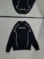 PRD Luxury Bisiklet Yaka Sweatshirt – Siyah