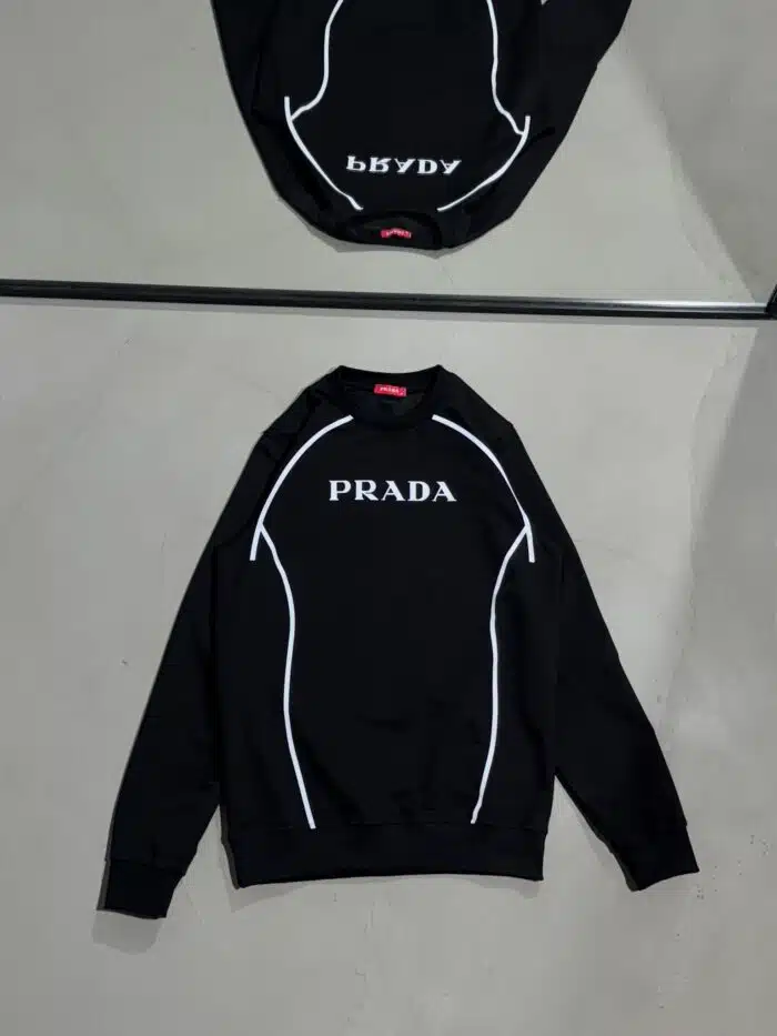 PRD Luxury Bisiklet Yaka Sweatshirt – Siyah - Görsel 1