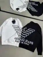 EA7 Luxury Bisiklet Yaka Sweatshirt – Siyah - Görsel 2