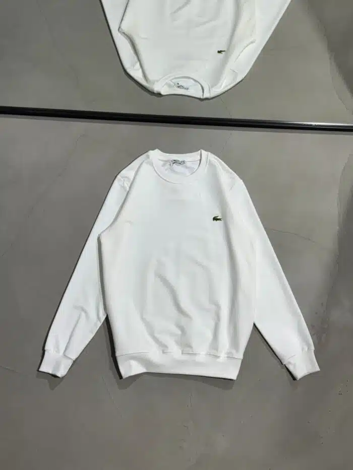 LCST Luxury Bisiklet Yaka Sweatshirt – Beyaz - Görsel 1