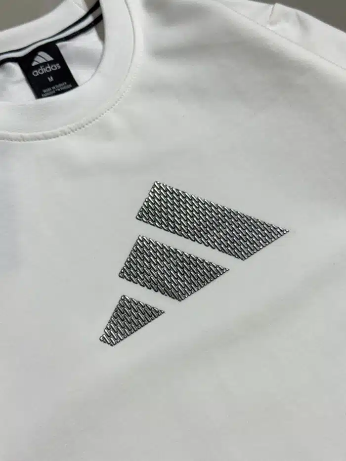 AD Luxury Bisiklet Yaka Sweatshirt – Beyaz - Görsel 4