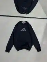 AD Luxury Bisiklet Yaka Sweatshirt – Siyah