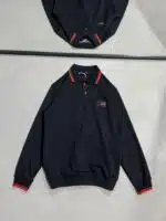 HS Luxury Polo Yaka Sweatshirt – Siyah