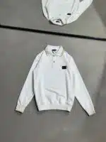 EA7 Luxury Polo Yaka Sweatshirt – Beyaz