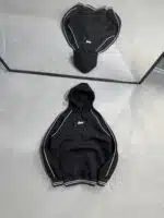 ST Enjeksiyon Baskı Kapşonlu Sweatshirt – Siyah