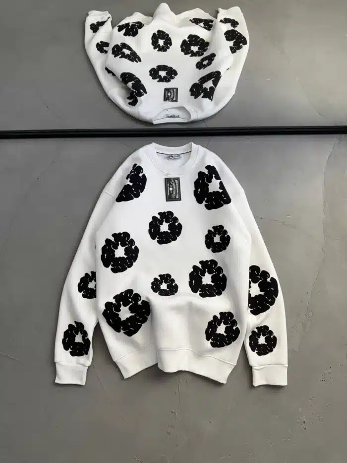 DT Üç İplik Sweatshirt – Beyaz - Görsel 3